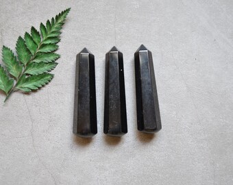 Obsidian point ,Obsidian Crystal point ,Obsidian quartz double Point ,Obsidian crystal Obelisk tower Point, quartz point