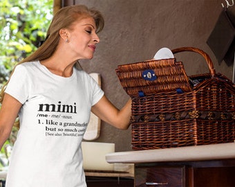 Mimi Shirt | Definition of a Grandmother Tee Shirt | T-Shirt | Birthday, New Pregnancy Reveal Announcement, Mother's Day, Anniversary Gift