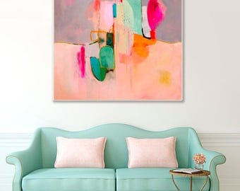 Abstract painting print, ABSTRACT large, Pink painting, abstract art, original abstract large painting, contemporary abstract GICLEE PRINT