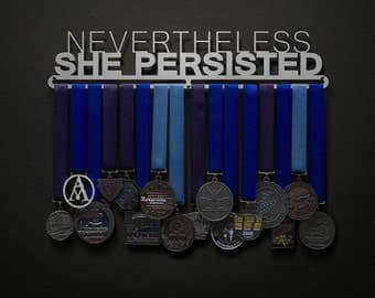 Nevertheless She Persisted - Allied Medal Hanger Holder Display Rack