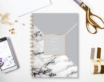 Notebook | Bullet Journal | Marble | A5 Notebook | A4 Notebook | Journal | Diary | Sketchbook | Spiral Notebook | School Journal