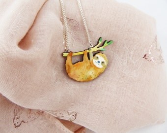 Swinging Sloth Necklace