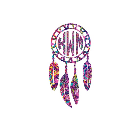 Dream Catcher Decal Dream Catcher Monogram by WinansDesigns