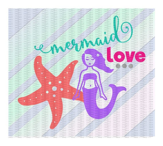 Download Mermaid Love Svg Mermaid Starfish Svg-Dxf-Png-Fcm by ...