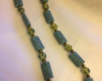 Olivey Aqua statement necklace