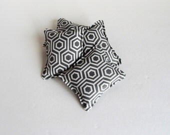 Gray Lavender Sachet Set, Organic Lavender Sachets, Gray Dresser Sachets