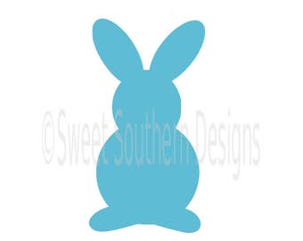 Download Bunny silhouette svg | Etsy