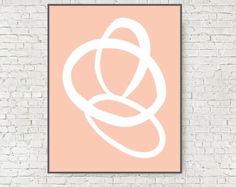 Large Abstract Poster Digital Art Print includes 2 sizes 11x14 and 16x20 oversize art abstract art modern art mid century modern art