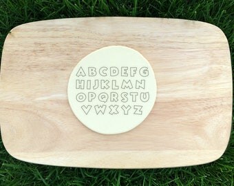 Single Letter or Number Cookie Cutter | Uppercase Alphabet Cookie Cutter | Cartoon Patrol Letters Cookie Cutter