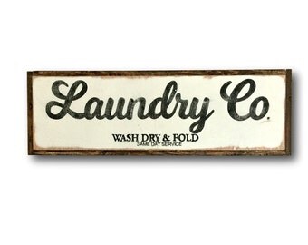 Items similar to Self Serve Laundry Wash Dry Fold Put Away Quote Saying ...