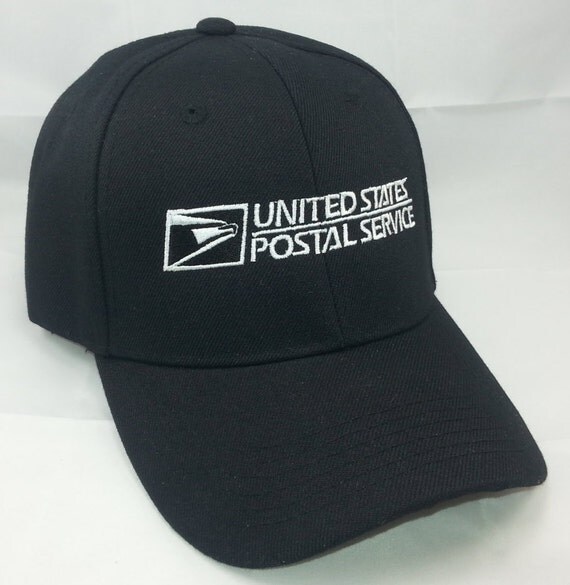 USPS Embroidered Baseball Cap2 / Color BLACK w/ White