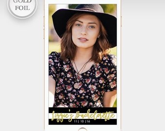 Bachelorette Party| Snapchat Filter|Snapchat Geofilter|Custom Gold|Personalized|Bachelorette Party|Wedding Snapchat|On Demand Geofilter