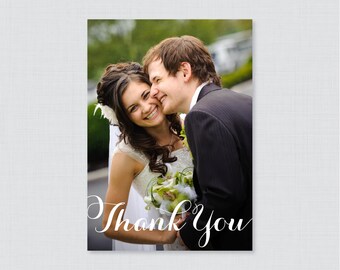 Printable OR Printed Wedding Thank You Cards - Photo Thank You Cards for Wedding - Personalized Thank You Cards, Custom Thank You Cards 0003