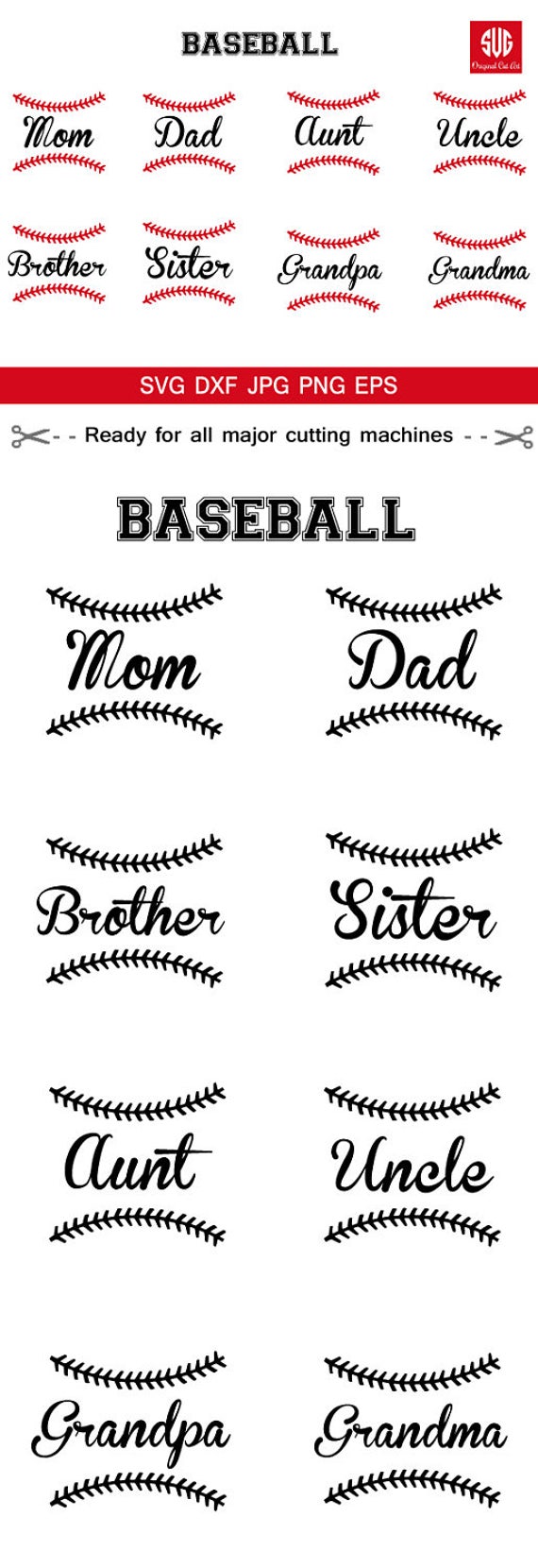 Download Baseball Family SVG, Baseball Mom dad brother sister ...