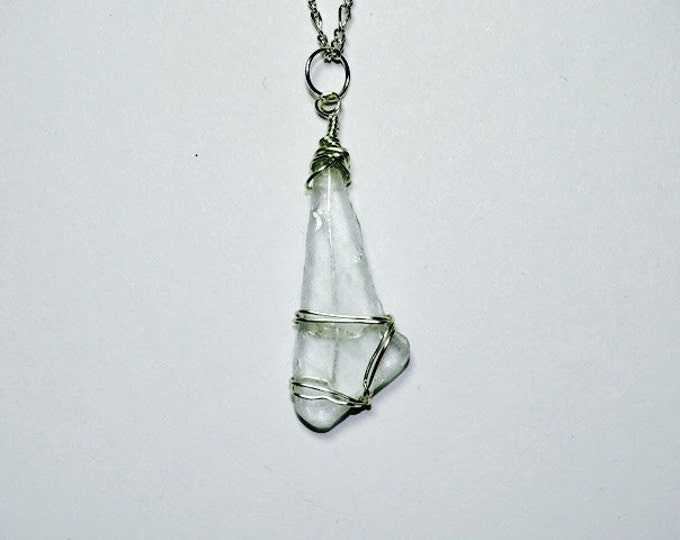 Dainty - Cute - necklace - Wire Wrap - Beach Glass Necklace - for Wife - Gift for Girlfriend - Gift for MOM!