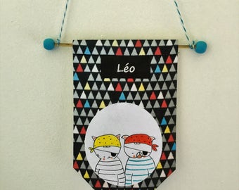 bannière prénom garçon / "first name" boy banner (pirate)