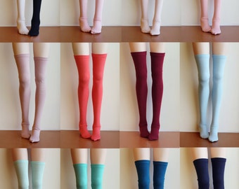 BJD Doll clothes ,SD MSD Minifee socks, Thigh-high stockings long socks , 13 colors