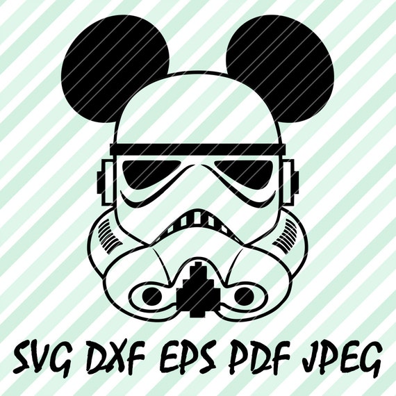 Star Wars Stormtrooper Mickey Ears Disney SVG DXF Cricut