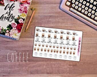 Functional But First Coffee Stickers, Functional Planner Stickers, Coffee Cup Stickers, Coffee Addict Stickers