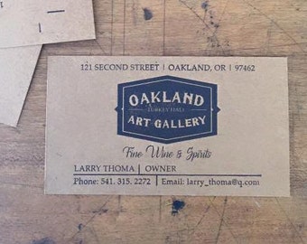 custom letterpress business cards