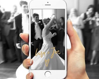 Snapchat Filter for Your Wedding, Unique Hand Lettering, Snapchat Filter, Snapchat Design, Custom Snapchat, Custom Snap Chat, Snap Chat
