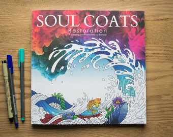 Beautiful Adult Coloring Book | Soul Coats: Restoration - Unique Illustrations of the Bible