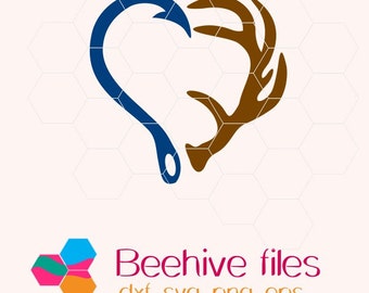 Download Hook and antler svg | Etsy