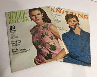 Two 1960's Vogue Knitting Magazines