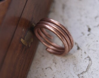 Copper mens ring, copper ring for men, rustic copper ring, jewelry for men, copper man ring, copper rustic ring for men, copper rustic