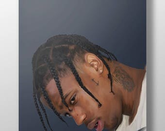 TRAVIS SCOTT art poster, modern art, hip hop art, rapper art, pop art, singer art, square poster, wall art, pop art, trendy art