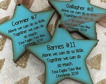 Personalized Sports Ornament With Name - Hockey-Baseball- Soccer- Volleyball - Basketball Ornament with Name