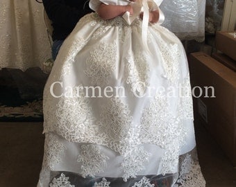Florence Christening Gown Ivory