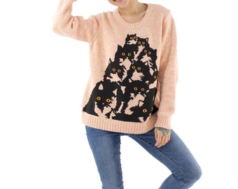 The Official Watson and Sherlock Crazy Cat Jumper by PrettySnake