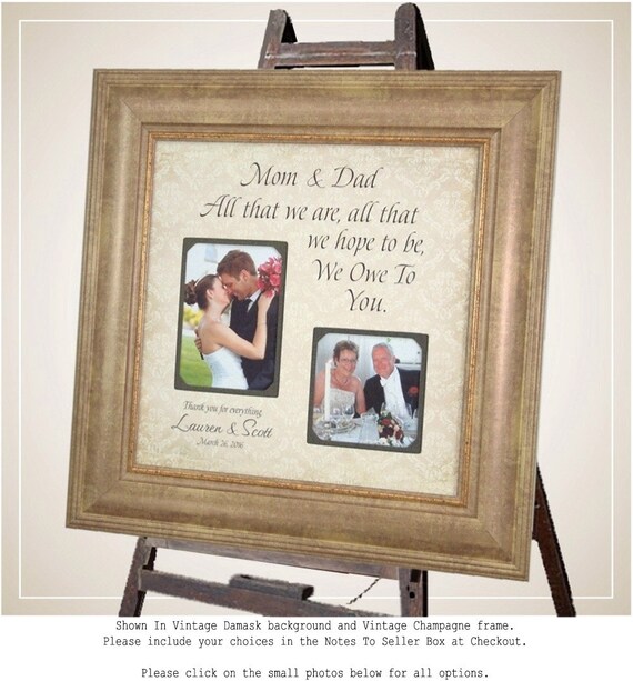 Personalized Picture Frame Wedding Gift For by PhotoFrameOriginals