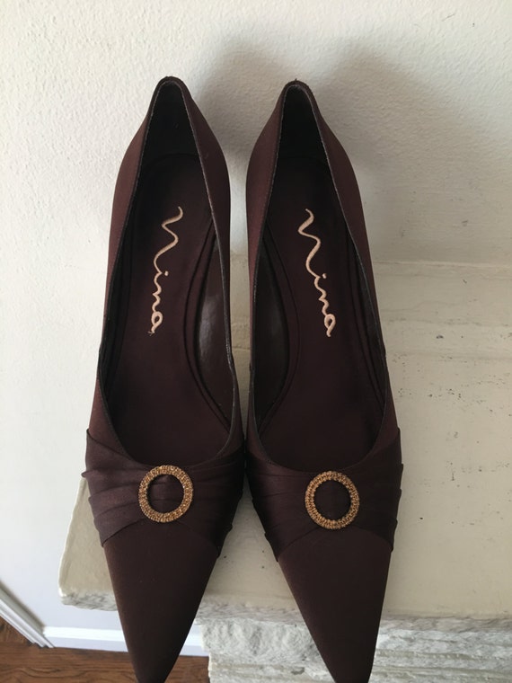 satin pointed toe shoes