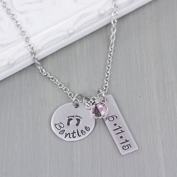Personalized Jewelry New Mom Gift Mothers Jewelry Baby