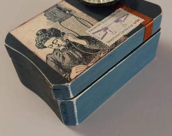 Telephone Themed Decorative Box - Rotary Dial - Old School - Vintage - Ma Bell