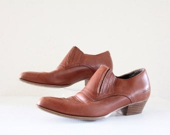 Vintage Durango Leather Ankle Boots Sz 8