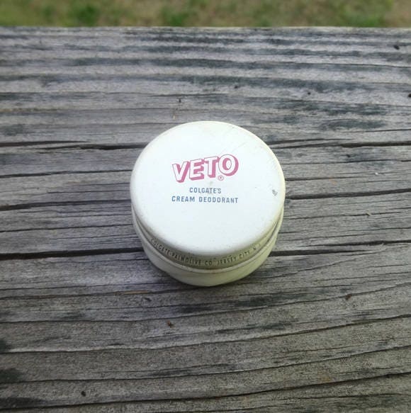 1950s Vintage VETO Cream Deodorant by Colgate NO Content