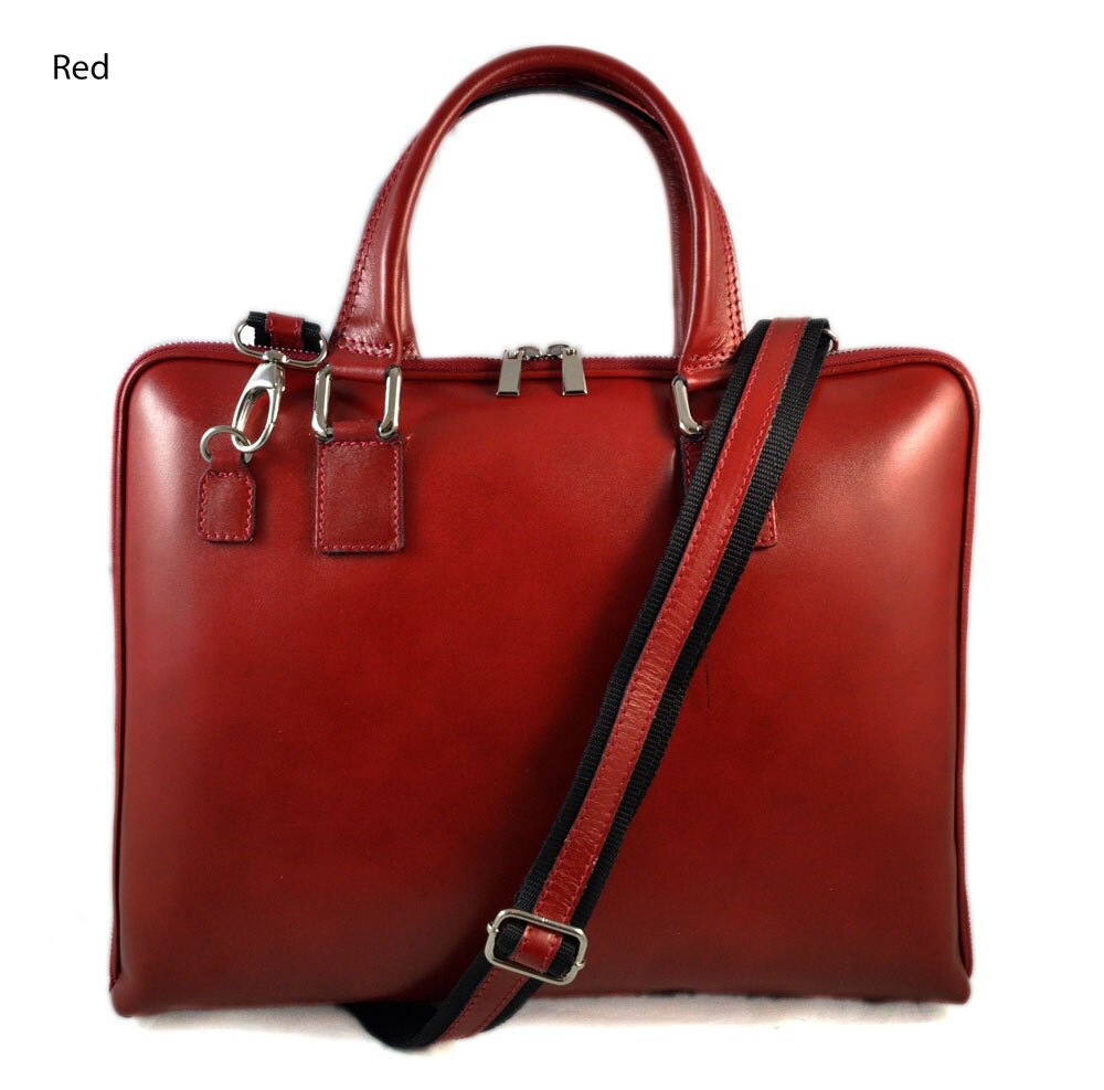 Women leather shoulder bag genuine italian leather handbag