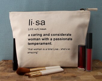 Name Makeup Bag, Name Cosmetic Bag, Name Make Up Bag, Custom Name Makeup Bag, Custom Name Cosmetic Bag, Best Friend Makeup Bag, Best Friend