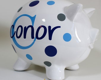 Personalized Piggy Bank - Baby - Newborn - Nursery - Baby Shower - Birthday Present - Christmas Gift