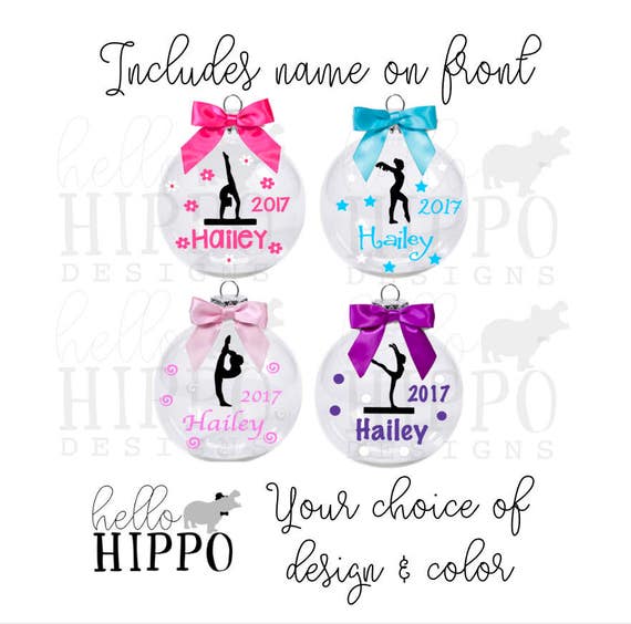 Personalized Gymnastics Ornament/ Christmas Ornament for