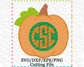 EXCLUSIVE SVG EPS dxf Pumpkin Monogram Cutting File, pumpkin cut file, thanksgiving svg, autumn svg, fall svg, pumpkin monogram svg cut file