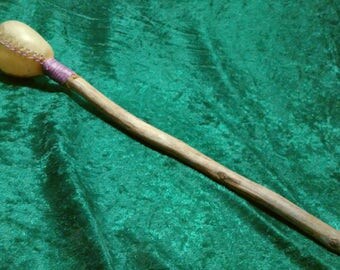 Thunderbird Totem Large Round Rawhide Rattle Shamanic Journey