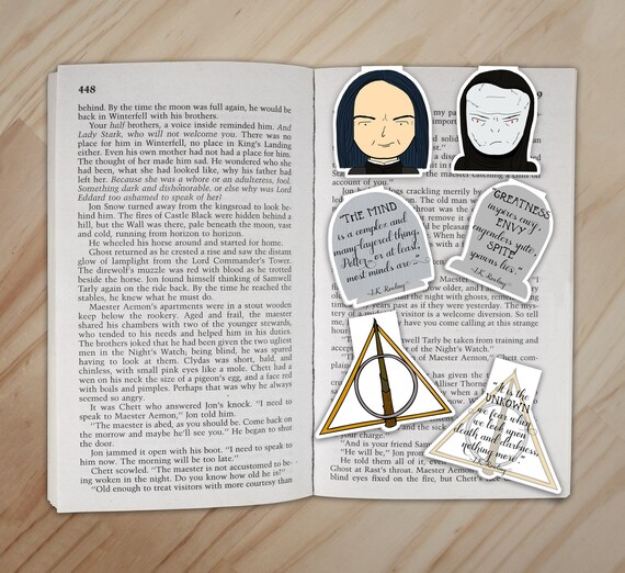 Harry Potter Bookmarks Set 2 Snape Voldemort and