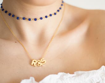 Initial Necklace Personalized Necklace Letter Necklace Gold Necklace Personalized Gift Mothers Day Gift for Mom Dainty Necklace Gift for Her