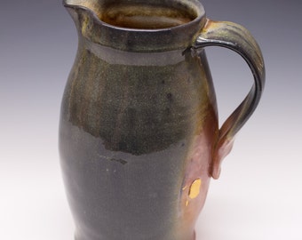 Wood Fired Porcelain Blend Pitcher - Shino Liner Glaze, 0514004