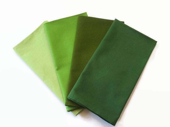 Green Cloth Napkins Set of 4 or 6 Green by StitchedbyBeverly