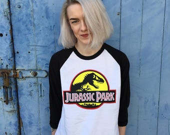 Vintage Style Jurassic Park Jersey/T-Shirt